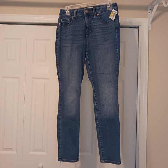 #306 2/$15 - Universal Thread Blue High-Rise Skinny Jeans 6/28R - Picture 1 of 8